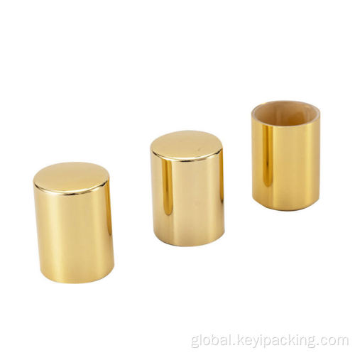 gold aluminum metal perfume cap for glass bottles